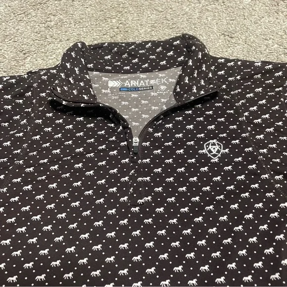 Women’s Ariat Tek Cold Series Lowell 1/4 Zip Pullover Size L - Picture 2 of 5